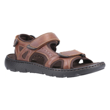 Load image into Gallery viewer, Carter Standard Fit Men&#39;s Leather With Double Touch Fastening Sport Style Sandal
