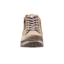 Load image into Gallery viewer, Dakota Wide Fit Women&#39;s Velour Leather Lace Up Ankle Boot With Added Zip Opening
