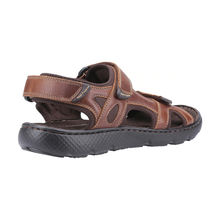 Load image into Gallery viewer, Carter Standard Fit Men&#39;s Leather With Double Touch Fastening Sport Style Sandal
