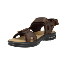 Load image into Gallery viewer, Derek Standard Fit Men&#39;s Triple Velcro Strap Fastening Sport Style Sandal
