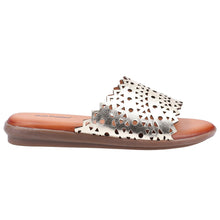 Load image into Gallery viewer, Bryony Standard Fit Women&#39;s Cut Out Leather Slip On Sandal
