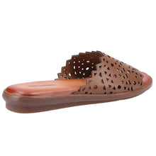 Load image into Gallery viewer, Bryony Standard Fit Women&#39;s Cut Out Leather Slip On Sandal

