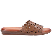 Load image into Gallery viewer, Bryony Standard Fit Women&#39;s Cut Out Leather Slip On Sandal
