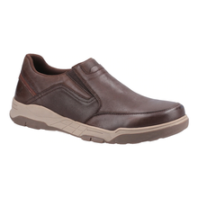 Load image into Gallery viewer, Fletcher Wide Fit Men&#39;s Leather Slip On Shoe
