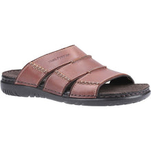 Load image into Gallery viewer, Cameron Standard Fit Men&#39;s Leather Slip On Sandal
