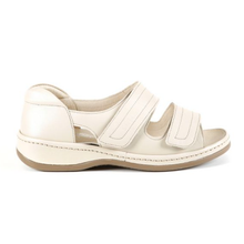 Load image into Gallery viewer, Cheryl - Women&#39;s Ultra Wide Strappy Flat Leather Sandal
