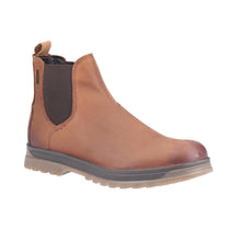 Load image into Gallery viewer, Winchcombe Standard Fit Men&#39;s Pull On Leather Chunky Sole Chelsea Boot

