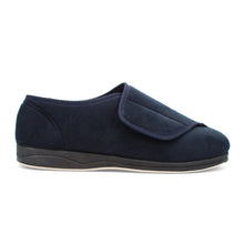 Load image into Gallery viewer, Chris Extra Wide Fit Men&#39;s Soft Touch Warm Lined Velcro Fastening Slipper
