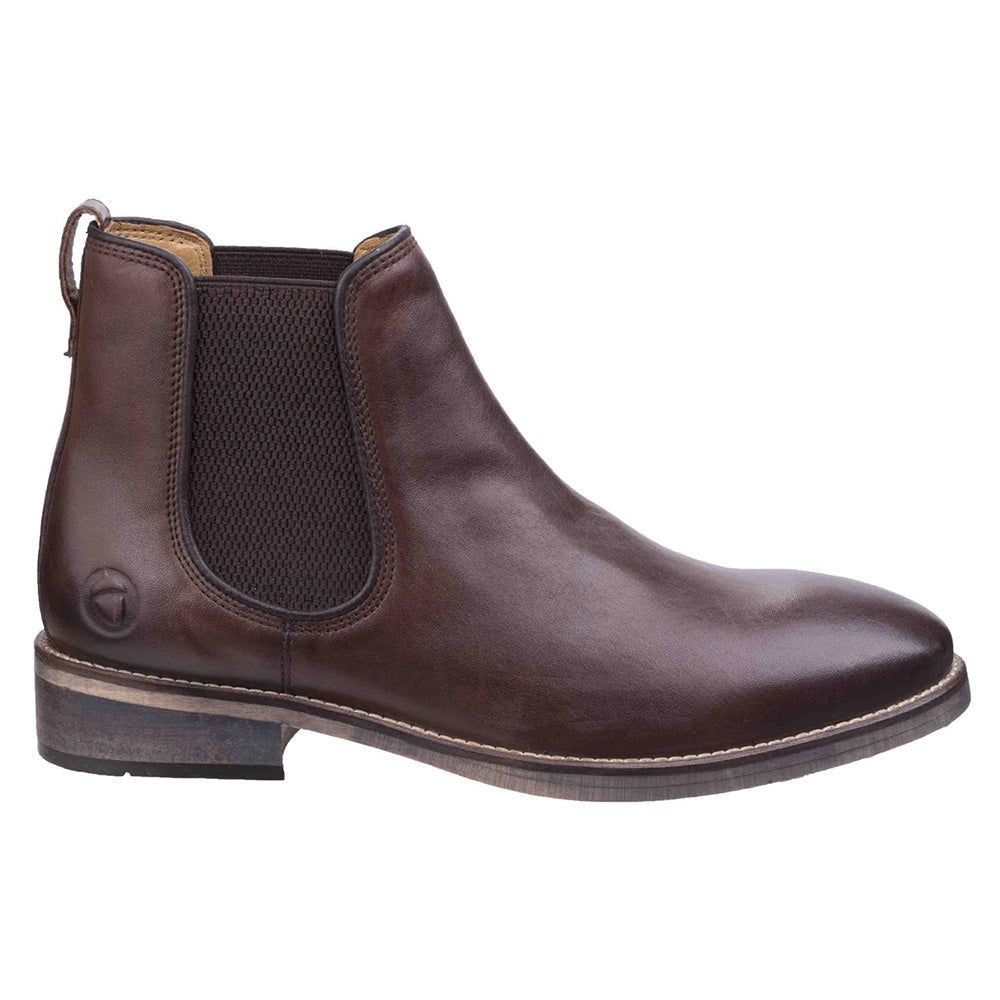 Corsham Standard Fit Men's Leather Pull On Chelsea Boot
