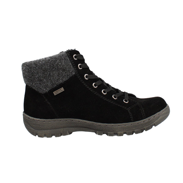 Ella Wide Fit Women s Suede Lace Up Flat Ankle Boot