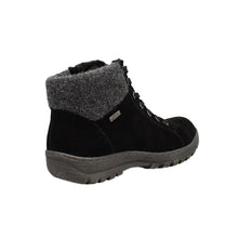 Load image into Gallery viewer, Ella Wide Fit Women&#39;s Suede Lace Up Flat Ankle Boot
