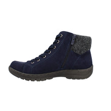 Load image into Gallery viewer, Ella Wide Fit Women&#39;s Suede Lace Up Flat Ankle Boot
