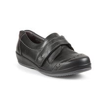 Load image into Gallery viewer, Fenwick - Women&#39;s Extra Wide Fit With Extra Long Strap Fastening Leather Shoe
