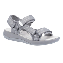 Load image into Gallery viewer, Sara Wide Fit Women&#39;s Velcro Adjustable Strap Textile Sport Style Sandal
