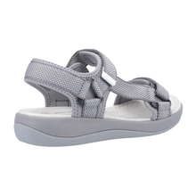 Load image into Gallery viewer, Sara Wide Fit Women&#39;s Velcro Adjustable Strap Textile Sport Style Sandal
