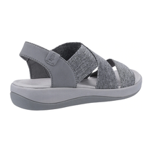 Load image into Gallery viewer, Sophia Standard to Wide Fit Women&#39;s Elasticated Cross Strap Flat Sport Style Sandal

