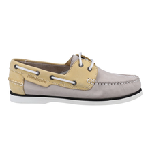 Load image into Gallery viewer, Hattie Standard Fit Women&#39;s Colour Block Leather Lace Up Boat Shoe
