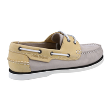Load image into Gallery viewer, Hattie Standard Fit Women&#39;s Colour Block Leather Lace Up Boat Shoe
