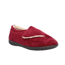 Load image into Gallery viewer, Georgina Wide Fit Women&#39;s Velcro Fastening Slipper

