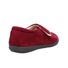 Load image into Gallery viewer, Georgina Wide Fit Women&#39;s Velcro Fastening Slipper
