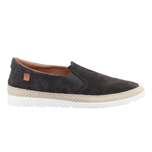 Load image into Gallery viewer, Owen Standard Fit Men&#39;s Suede Espadrille Flat Slip On Shoe
