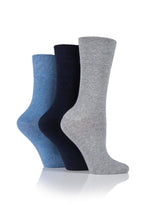 Load image into Gallery viewer, Women&#39;s Iomi 3 Pack Footnurse Gentle Grip Diabetic Socks
