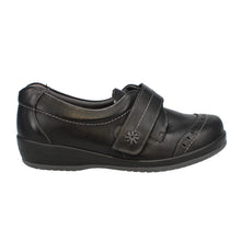 Load image into Gallery viewer, Irene Extra Wide Fit Women&#39;s Velcro Strap Fastening Leather Shoe
