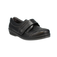 Load image into Gallery viewer, Irene Extra Wide Fit Women&#39;s Velcro Strap Fastening Leather Shoe
