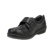 Load image into Gallery viewer, Irene Extra Wide Fit Women&#39;s Velcro Strap Fastening Leather Shoe
