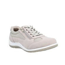 Load image into Gallery viewer, Jaycee Standard Fit Women&#39;s Suede Lace Up &amp; Zip Fastening Flat Sport Style Shoe
