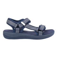 Load image into Gallery viewer, Sara Wide Fit Women&#39;s Velcro Adjustable Strap Textile Sport Style Sandal
