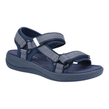Load image into Gallery viewer, Sara Wide Fit Women&#39;s Velcro Adjustable Strap Textile Sport Style Sandal
