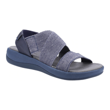 Load image into Gallery viewer, Sophia Standard to Wide Fit Women&#39;s Elasticated Cross Strap Flat Sport Style Sandal

