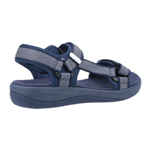 Load image into Gallery viewer, Sara Wide Fit Women&#39;s Velcro Adjustable Strap Textile Sport Style Sandal
