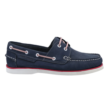 Load image into Gallery viewer, Hattie Standard Fit Women&#39;s Colour Block Leather Lace Up Boat Shoe
