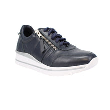 Load image into Gallery viewer, Sabine Standard Fit Women&#39;s Lace &amp; Zip Fastening Deep Sole Leather Sport Style Shoe
