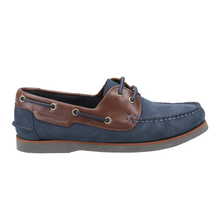 Load image into Gallery viewer, Hattie Standard Fit Women&#39;s Colour Block Leather Lace Up Boat Shoe
