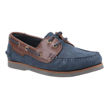 Load image into Gallery viewer, Hattie Standard Fit Women&#39;s Colour Block Leather Lace Up Boat Shoe
