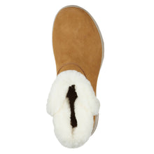 Load image into Gallery viewer, On the GO Joy Bundle Up Wide Fit Women&#39;s Suede With Fur Trim Pull On Ankle Boot
