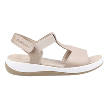 Load image into Gallery viewer, Sylvie Standard Fit Women&#39;s Leather &amp; Elastic Strappy Sport Style Sandal With Single Touch Fastening Back Strap
