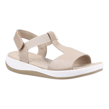 Load image into Gallery viewer, Sylvie Standard Fit Women&#39;s Leather &amp; Elastic Strappy Sport Style Sandal With Single Touch Fastening Back Strap
