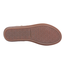 Load image into Gallery viewer, Norah Wide Fit Leather Toe Post With Adjustable Velcro Strap Fastening Flat Sandal
