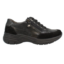 Load image into Gallery viewer, Peggy Wide Fit Women&#39;s Leather - Nubuck Mix Zip &amp; Lace Up Sport Style Casual Shoe
