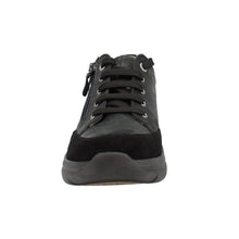 Load image into Gallery viewer, Peggy Wide Fit Women&#39;s Leather - Nubuck Mix Zip &amp; Lace Up Sport Style Casual Shoe
