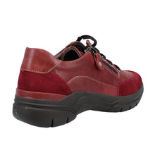 Load image into Gallery viewer, Peggy Wide Fit Women&#39;s Leather - Nubuck Mix Zip &amp; Lace Up Sport Style Casual Shoe

