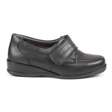Load image into Gallery viewer, Wardale - Women&#39;s Extra Wide Single Strap Touch Fastening Super Soft Leather Shoe
