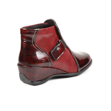 Load image into Gallery viewer, Sasha - Wide Fit Women&#39;s Two Tone Leather Velcro Fastening Ankle Boot
