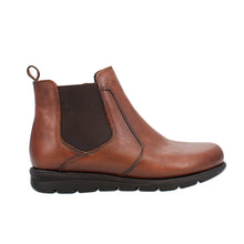 Load image into Gallery viewer, Renee22 Wide Fit Women&#39;s Leather Easy Slip On Inner Zip Fastening Ankle Boot
