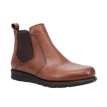 Load image into Gallery viewer, Renee22 Wide Fit Women&#39;s Leather Easy Slip On Inner Zip Fastening Ankle Boot
