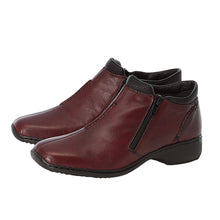 Load image into Gallery viewer, Salen22 Standard Fit Women&#39;s Leather Zip Fastening Ankle Boot
